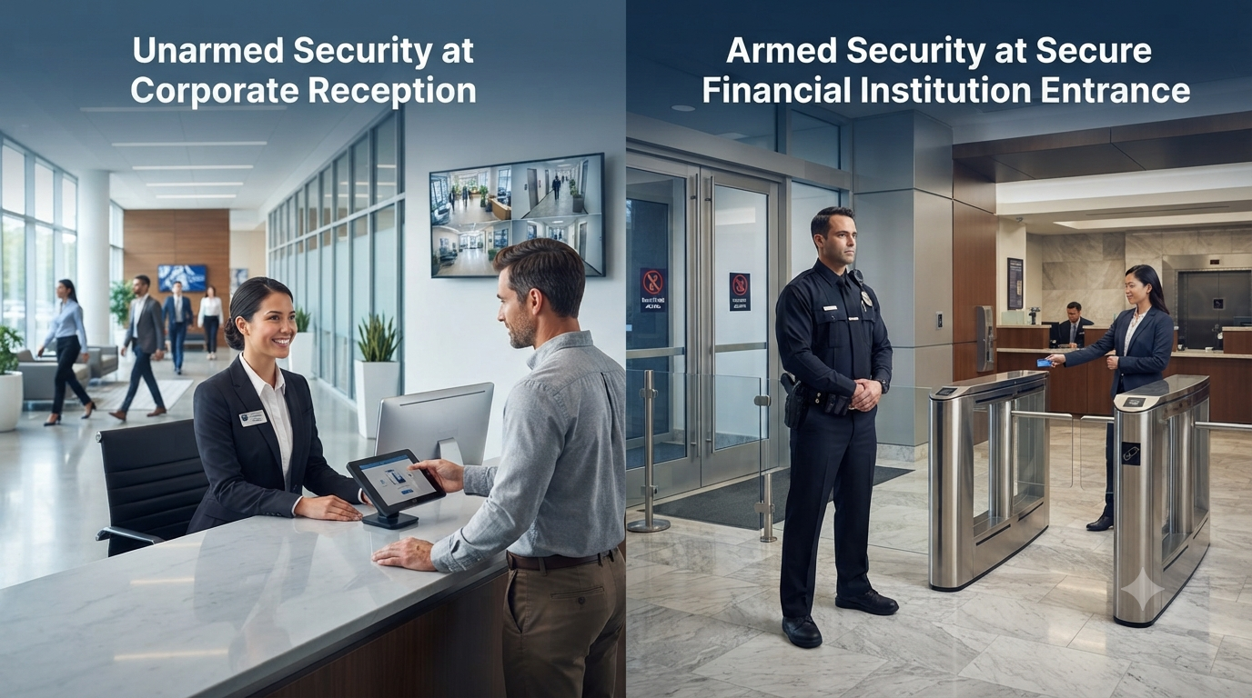 Understanding the Roles of Armed and Unarmed Security in Different Industries